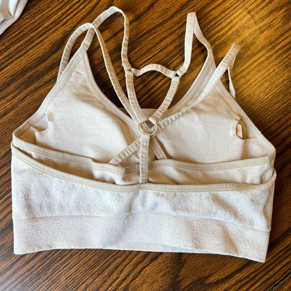 Gymshark adapt fleck seamless sports bra mineral coconut white medium - Picture 7 of 9